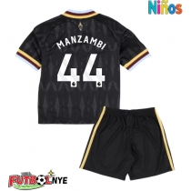 Camiseta Aston Villa Johan Manzambi #44 Visitante Equipación para niños 2026-27 manga corta (+ pantalones cortos)